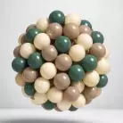 Шарики для сухого бассейна (150 штук, 4 цвета) зелёный