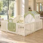 Манеж UNIX Kids DeLuxe / Делюкс Slide&Storage&House (180x200 см) зеленый