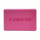 Блок для йоги и фитнеса UNIX Fit (200 г) 23 х 15 х 7 см, 1 шт, розовый