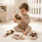 Набор игрушек для малышей UNIX Kids Bear on the moon