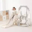 Горка с качелями UNIX Kids Car Grey
