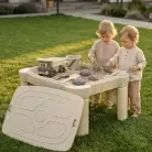 Песочница UNIX Kids стол с крышкой / Table 96 х 66 бежевый