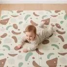 Игровой коврик складной UNIX Kids Следы / Traces 120x150 см коричневый