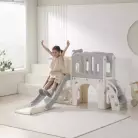 Игровой комплекс с горкой UNIX Kids Star Grey