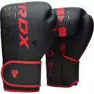 Перчатки тренировочные RDX F6 6oz черн/красн. мат.