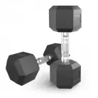 Гантель гексагональная UNIX Fit обрезиненная 10 кг, 2 шт.