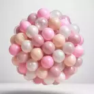 Шарики для сухого бассейна (150 штук, 4 цвета) розовый