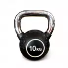 Гиря полиуретановая с хромированной ручкой Protrain KB2015-10