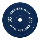 Диск калиброванный BRONZE GYM для пауэрлифтинга синий 20 кг