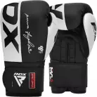 Перчатки тренировочные RDX F4 12oz черн/бел.