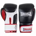 Перчатки тренировочные Lonsdale Winestone 16oz черн/бел/красн.