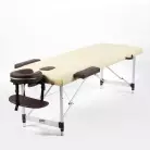 Массажный стол DFC NIRVANA 185 х 60 см, высота до 85 см, бежевый с коричневыми аксесуарами