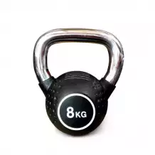 Гиря полиуретановая с хромированной ручкой Protrain KB2015-8