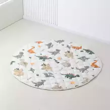 Коврик стеганный UNIX Kids Дино / Dino круглый 150 см