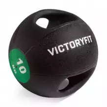 Медбол с хватом 10 кг VictoryFit VF-MBB100