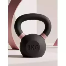 Гиря чугунная с цветным кольцом 8 кг (модель: К-3) VictoryFit VF-KCR080
