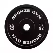 Диск калиброванный BRONZE GYM для пауэрлифтинга черный 2,5 кг
