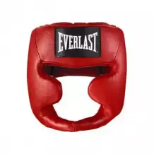 Шлем Martial Arts Leather Full Face S/M красн.
