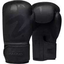 Перчатки тренировочные RDX F15 10oz черн. мат.
