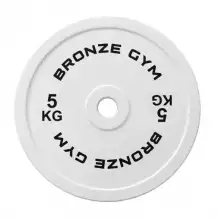 Диск олимпийский BRONZE GYM тяжелоатлетический серый 5 кг