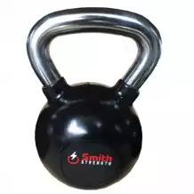 Гиря черная прорезиненная 14kg Smith Сила DB087