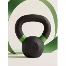 Гиря чугунная с цветным кольцом 4 кг (модель: К-3) VictoryFit VF-KCR040