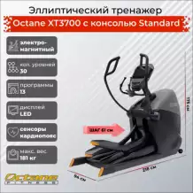 Эллиптический тренажер Octane Фитнес XT3700 PVS (Standard Console)