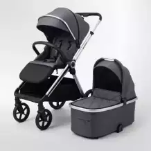 Коляска 2 в 1 UNIX Kids Verona / Верона тёмно-серый