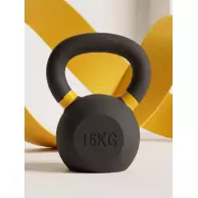 Гиря чугунная с цветным кольцом 16 кг (модель: К-3) VictoryFit VF-KCR160