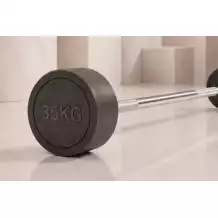 Штанга неразборная обрезиненная 35 кг. Прямой гриф. VictoryFit VF-DX4350