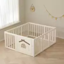 Большой детский игровой манеж UNIX Kids Classic Tree House 150 x 130 Camel