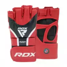 Перчатки RDX Grappling Aura Plus T-17 S красн/черн.