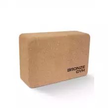 Блок для йоги BRONZE GYM, 23х15х7,5 см.,пробка