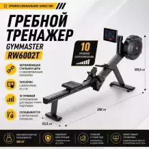 Гребной тренажер Gymmaster RW6002T