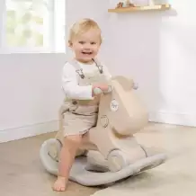 Лошадка-качалка-беговел UNIX Kids Camel Grey