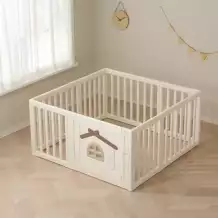 Большой детский игровой манеж UNIX Kids Classic Tree House 130 x 130 Camel