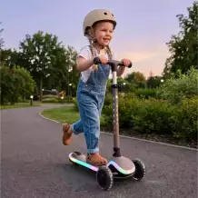 Самокат UNIX Kids Urban городской, коричневый