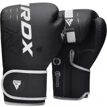 Перчатки тренировочные RDX F6 6oz черн/бел.мат.