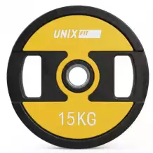 Диск уретановый c хватом UNIX Fit PRO 15 кг, 51 мм, 1 шт.