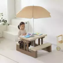 Стол садовый с зонтом UNIX Kids Garden Camel